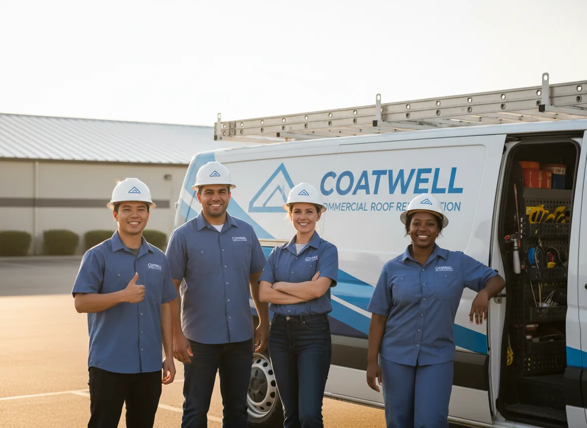 Commercial roof coating company in Aurora, IA