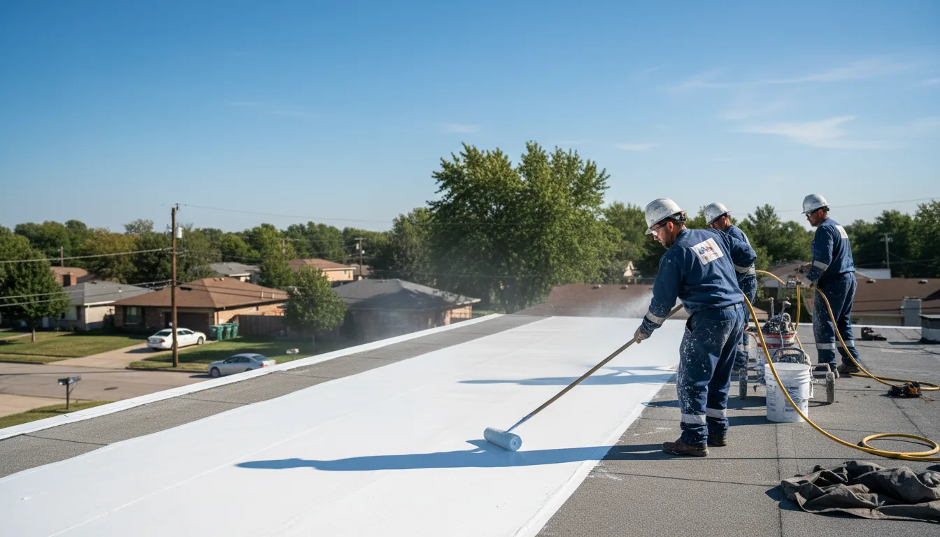 Commercial roof coating in Aurora, IA near me